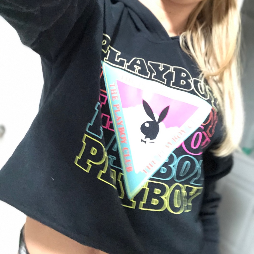 Playboy Crop Hoodie by Pacsun M - Picture 6 of 7